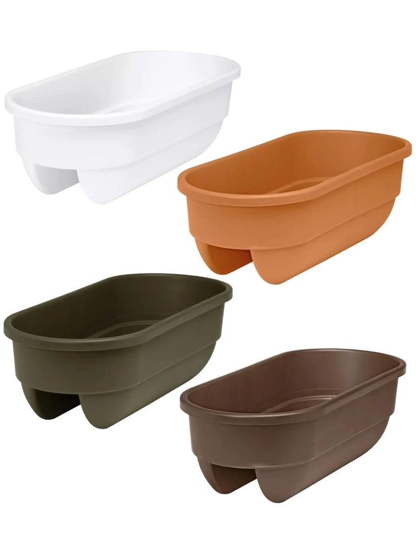 2' x 4' Railing Planter, 25" 2' X 4' Railing Planter, 25" -Gardene Supply Sales 34336 001E tif