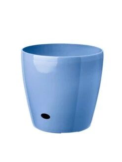 Viva Round Self-Watering Rolling Planter, 14" Diameter -Gardene Supply Sales 39325BL 070 tif
