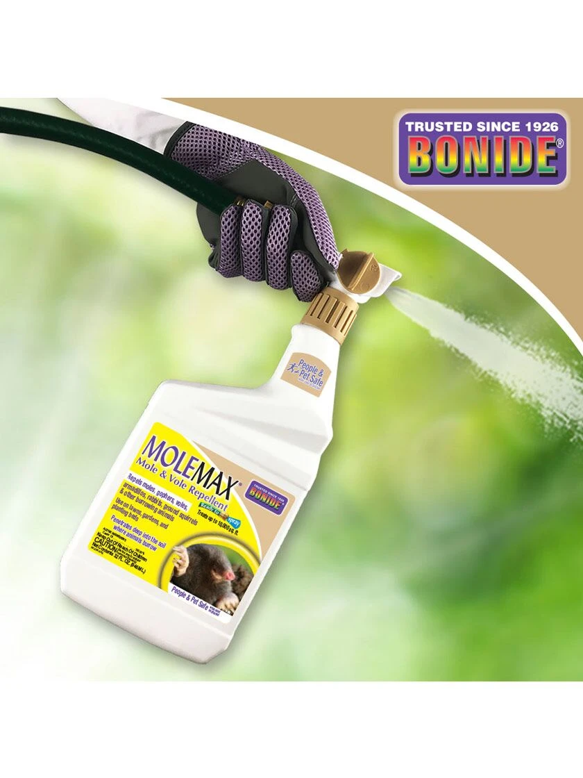 Bonide® MoleMax Spray Bonide® MoleMax Spray -Gardene Supply Sales 3 4 crop 37 594 01V 3 4
