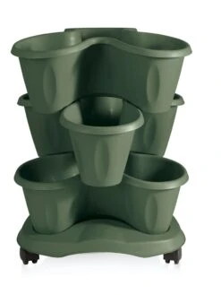 Trifoglio 3-Tier Planter On Wheels -Gardene Supply Sales 3 4 crop 8613625 03V
