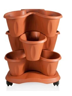Trifoglio 3-Tier Planter On Wheels -Gardene Supply Sales 3 4 crop 8613625 05V