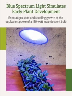 Miracle LED® Grow Light Bulb, Blue -Gardene Supply Sales 3 4 crop Miracle Bulb Blue 3