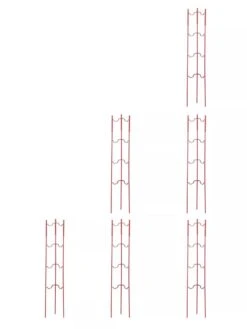 Stacking Tomato Ladders, Set Of 6 -Gardene Supply Sales 40309 Red stacking tomato ladders set of 6 red tif