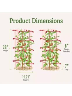 Tomato Cages, Set Of 4 5 Tomato Cages, Set Of 4 -Gardene Supply Sales 8587040 1