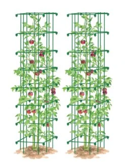 Tomato Towers, Set Of 2 -Gardene Supply Sales 8587041 0006 GRN tif