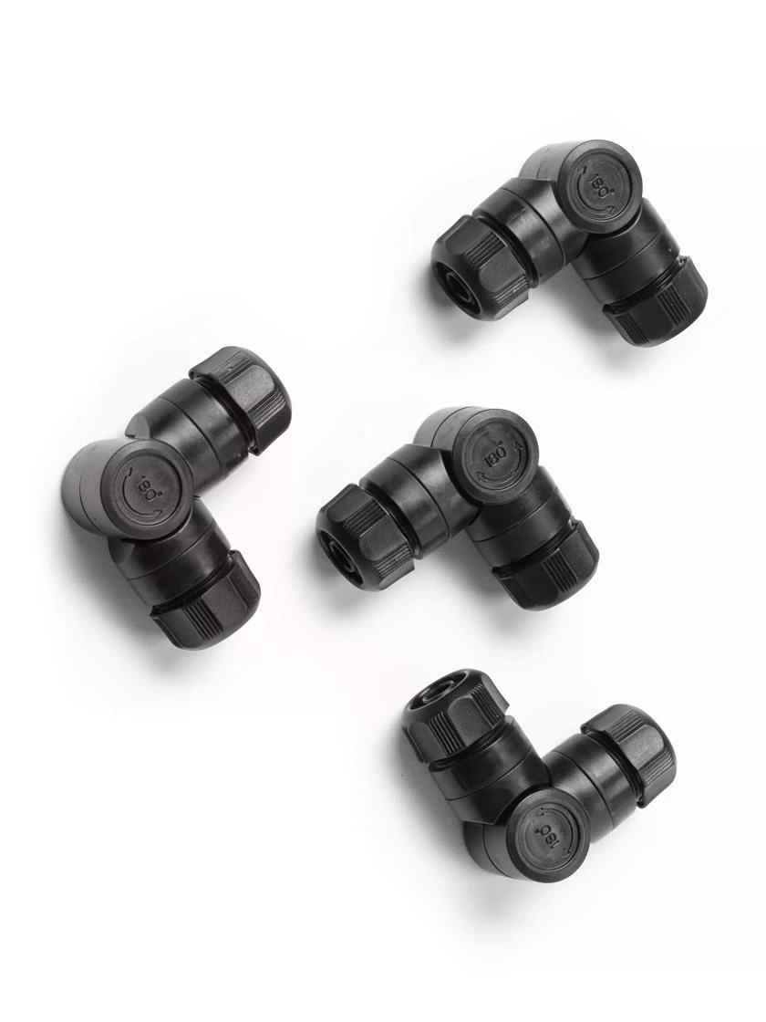 Snip-n-Drip Angle Connectors, Set of 4 Snip-n-Drip Angle Connectors, Set Of 4 -Gardene Supply Sales 8587968 002E tif