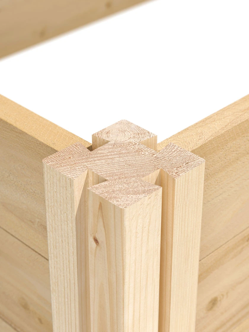 Tall 2-Tier Pine Raised Garden Bed, 4'x12' Tall 2-Tier Pine Raised Garden Bed, 4'x12' -Gardene Supply Sales 8588181 05v 1