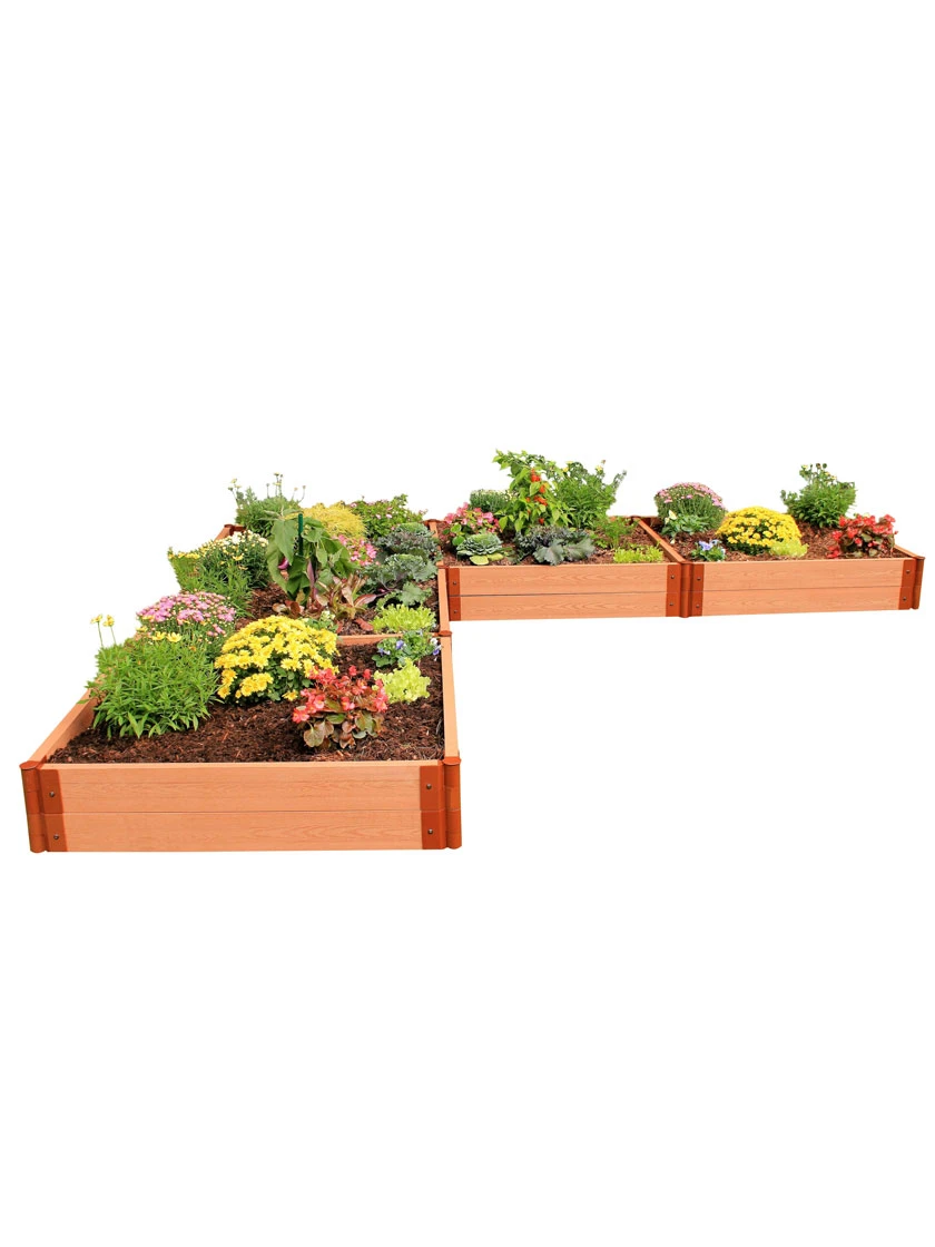 Classic Sienna Raised Garden Bed "L" Shaped with 2" Boards Classic Sienna Raised Garden Bed "L" Shaped With 2" Boards -Gardene Supply Sales 8588255 04v