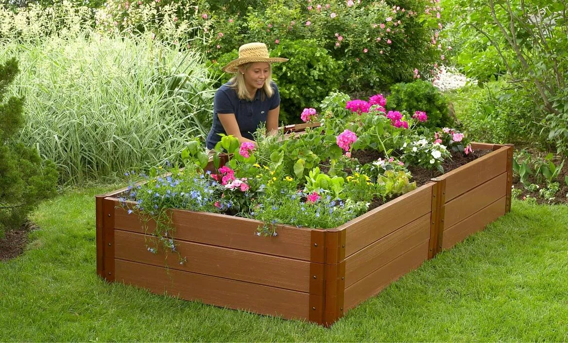 Classic Sienna Raised Bed, 16 1/2" High with 2" Boards Classic Sienna Raised Bed, 16 1/2" High With 2" Boards -Gardene Supply Sales 8588262 01V tif