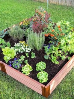 Classic Sienna Composite Raised Bed, 11" High With 2" Board -Gardene Supply Sales 8588280 05V tif
