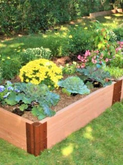 Classic Sienna Composite Raised Bed, 11" High With 2" Board -Gardene Supply Sales 8588283 01V tif