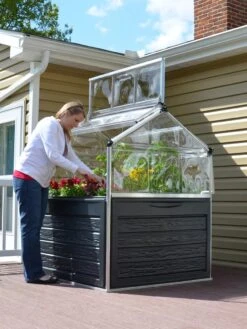 Canopia® By Palram Plant Inn™ Raised Bed Greenhouse, 4' X 4' -Gardene Supply Sales 8588308 02V tif