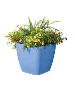 Viva Square Self-Watering Rolling Planter, 14" Diameter -Gardene Supply Sales 8589777BL 6080 tif
