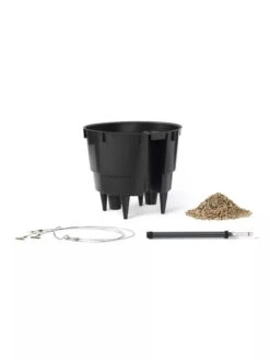 Lechuza® Nido Cottage Wicker Hanging Planter -Gardene Supply Sales 8591154WT 001V tif