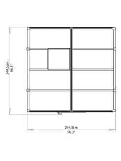 Canopia® By Palram Glory™ Greenhouse, 8' -Gardene Supply Sales 8591547 14v