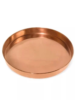 Large Round Copper Plant Tray, 14" -Gardene Supply Sales 8593531 1173 tif