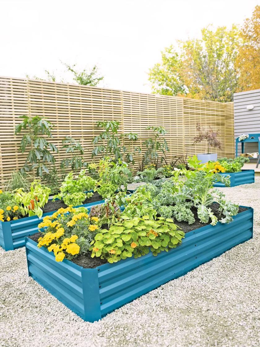 Demeter Corrugated Metal Raised Bed, 34" x 68" Demeter Corrugated Metal Raised Bed, 34" X 68" -Gardene Supply Sales 8594183 0400 tif