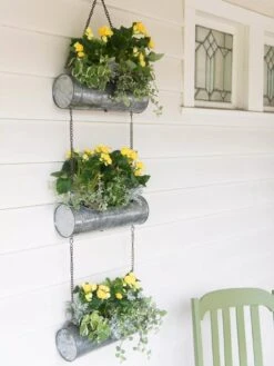 Galvanized Hanging Triple Planter -Gardene Supply Sales 8595213 1108 tif