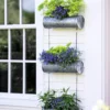 Galvanized Hanging Triple Planter