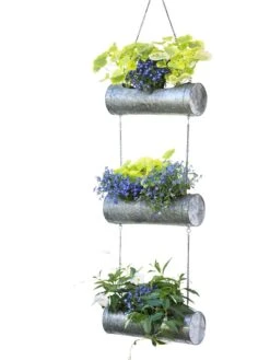 Galvanized Hanging Triple Planter -Gardene Supply Sales 8595213 6967 tif
