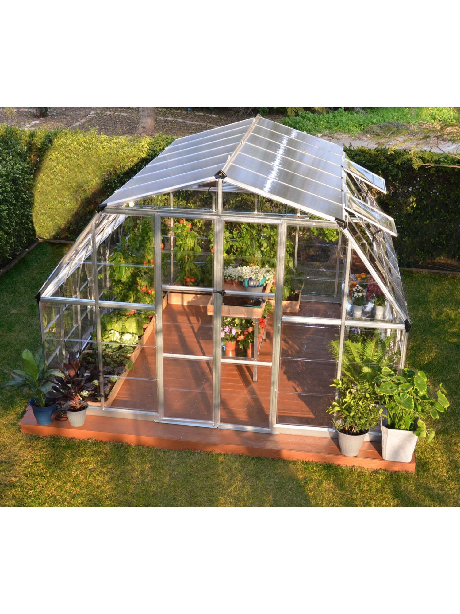 Canopia® by Palram Americana™ Greenhouse, 12' x 12' Canopia® By Palram Americana™ Greenhouse, 12' X 12' -Gardene Supply Sales 8595693 01v scaled