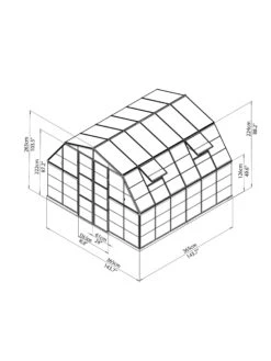 Canopia® By Palram Americana™ Greenhouse, 12' X 12' 2 Canopia® By Palram Americana™ Greenhouse, 12' X 12' -Gardene Supply Sales 8595693 15v