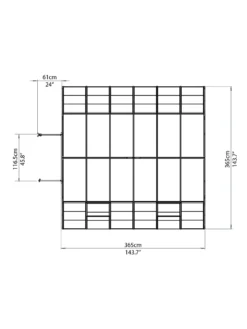 Canopia® By Palram Americana™ Greenhouse, 12' X 12' -Gardene Supply Sales 8595693 16v scaled
