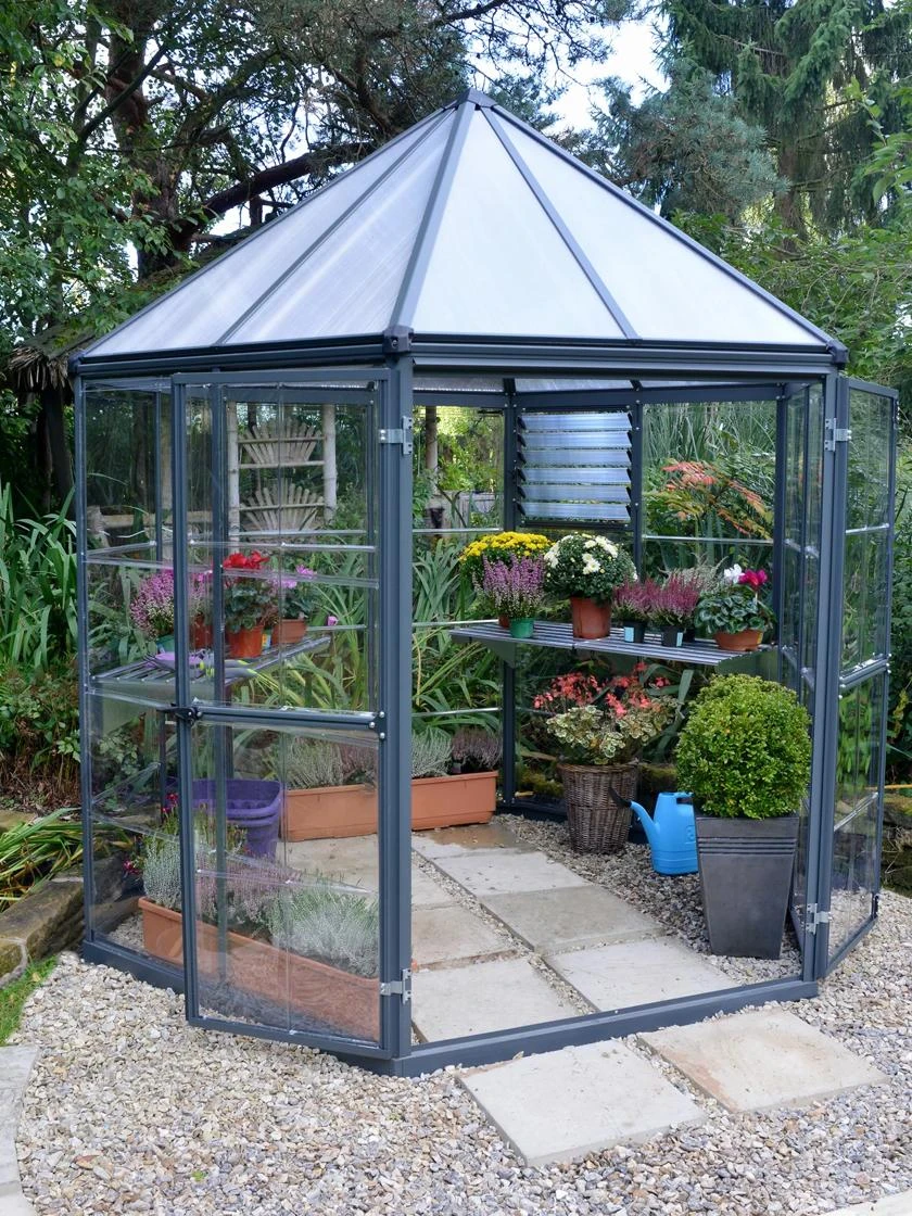Canopia® by Palram Oasis Hexagon Greenhouse Canopia® By Palram Oasis Hexagon Greenhouse -Gardene Supply Sales 8596238 001V tif