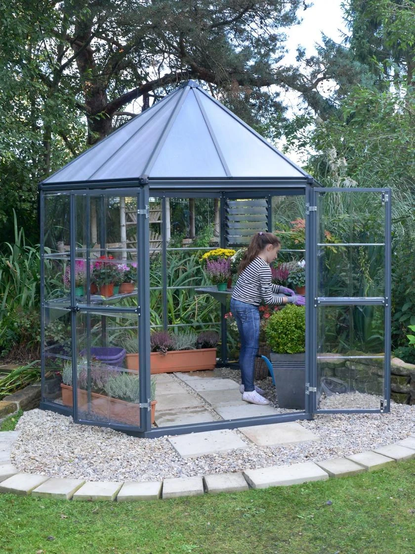Canopia® by Palram Oasis Hexagon Greenhouse Canopia® By Palram Oasis Hexagon Greenhouse -Gardene Supply Sales 8596238 002V 001E canopia by palram oasis hexagon greenhouse tif