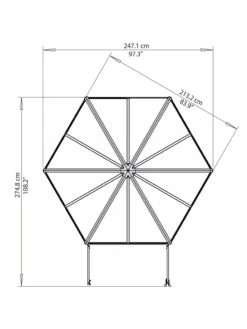 Canopia® By Palram Oasis Hexagon Greenhouse 5 Canopia® By Palram Oasis Hexagon Greenhouse -Gardene Supply Sales 8596238 005V tif