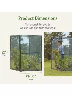 Crop Cage, 4' X 4' 4 Crop Cage, 4' X 4' -Gardene Supply Sales 8596538 dimensions