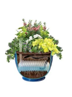 Mazzano Self-Watering Planters -Gardene Supply Sales 8596570 SWMazzano19 Blue art tif