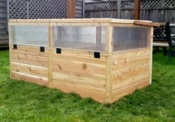 Garden In A Box Cedar Raised Bed With Greenhouse, 3' X 6' -Gardene Supply Sales 8597082 05V tif