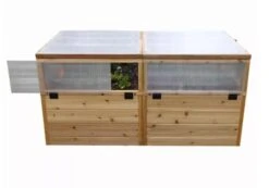 Garden In A Box Cedar Raised Bed With Greenhouse, 3' X 6' -Gardene Supply Sales 8597082 06V tif