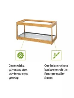 Low Bamboo LED Grow Light Garden -Gardene Supply Sales 8597720 5