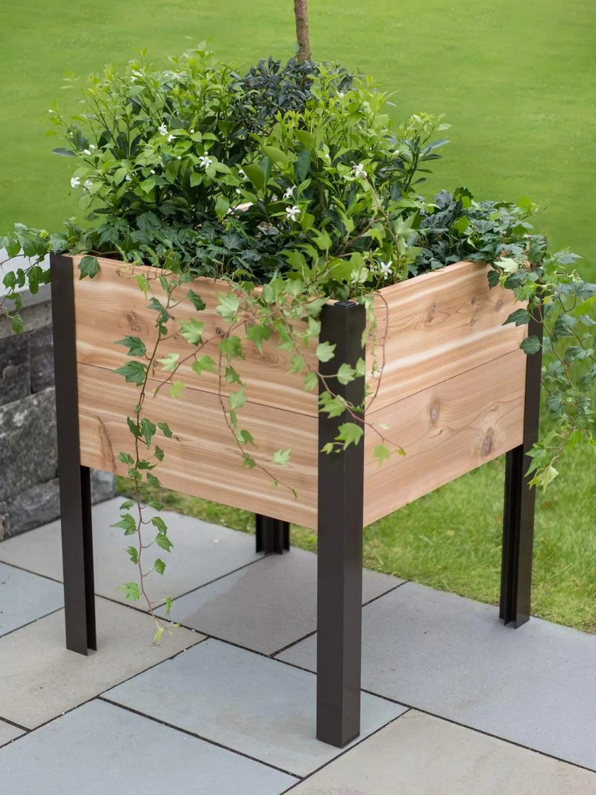 Elevated Cedar Planter Box, 2' x 2' Elevated Cedar Planter Box, 2' X 2' -Gardene Supply Sales 8597991 9613 tif