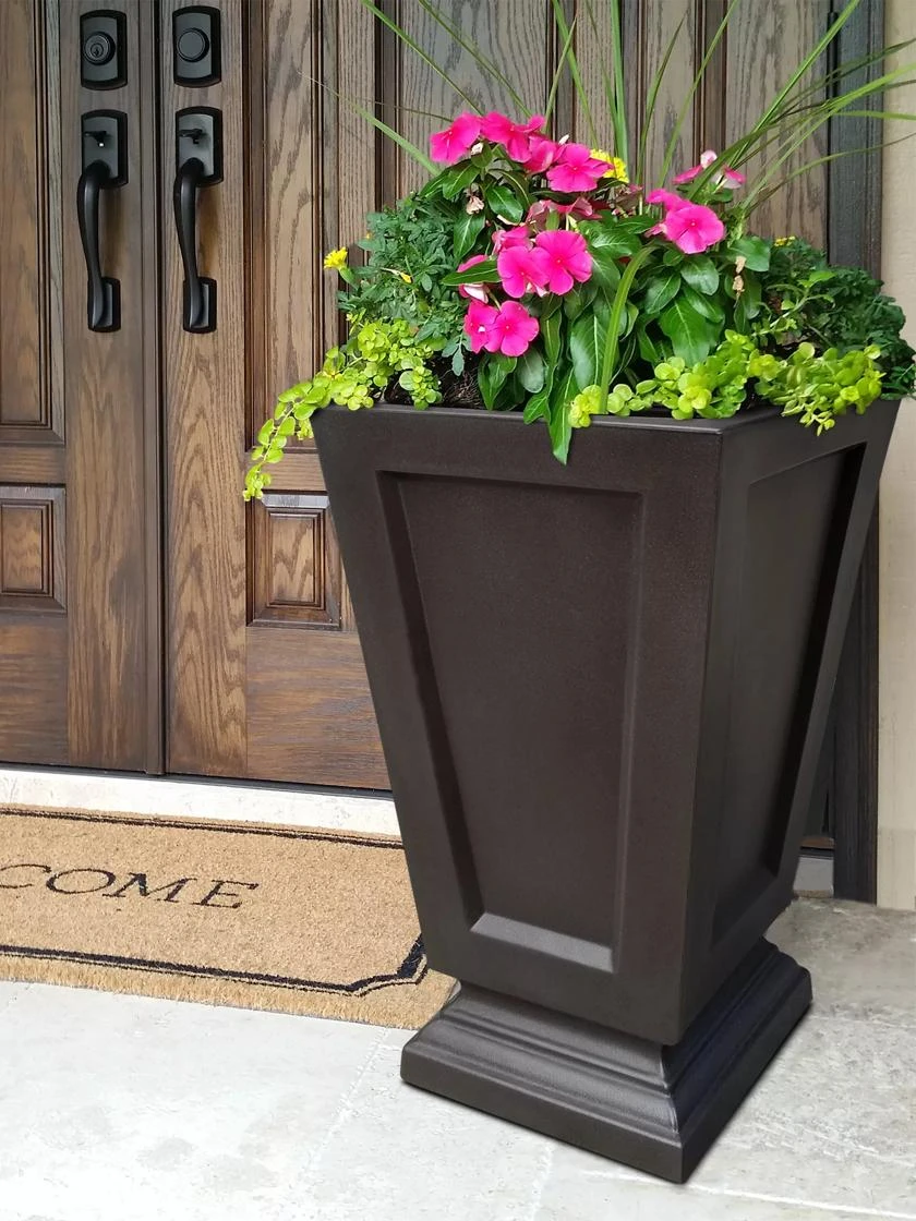 Kensington Self-Watering Tall Patio Planter, 25" Kensington Self-Watering Tall Patio Planter, 25" -Gardene Supply Sales 8598549 03V tif