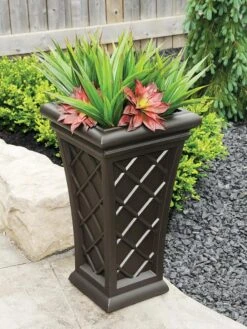 Carolina Self-Watering Tall Planter, 28" -Gardene Supply Sales 8598645 03V tif