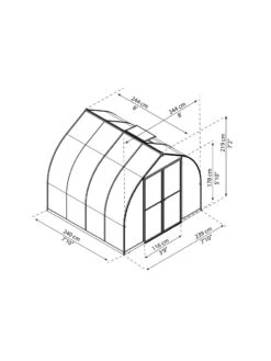 Canopia® By Palram Bella™ Greenhouse, 8' -Gardene Supply Sales 8599337 08v