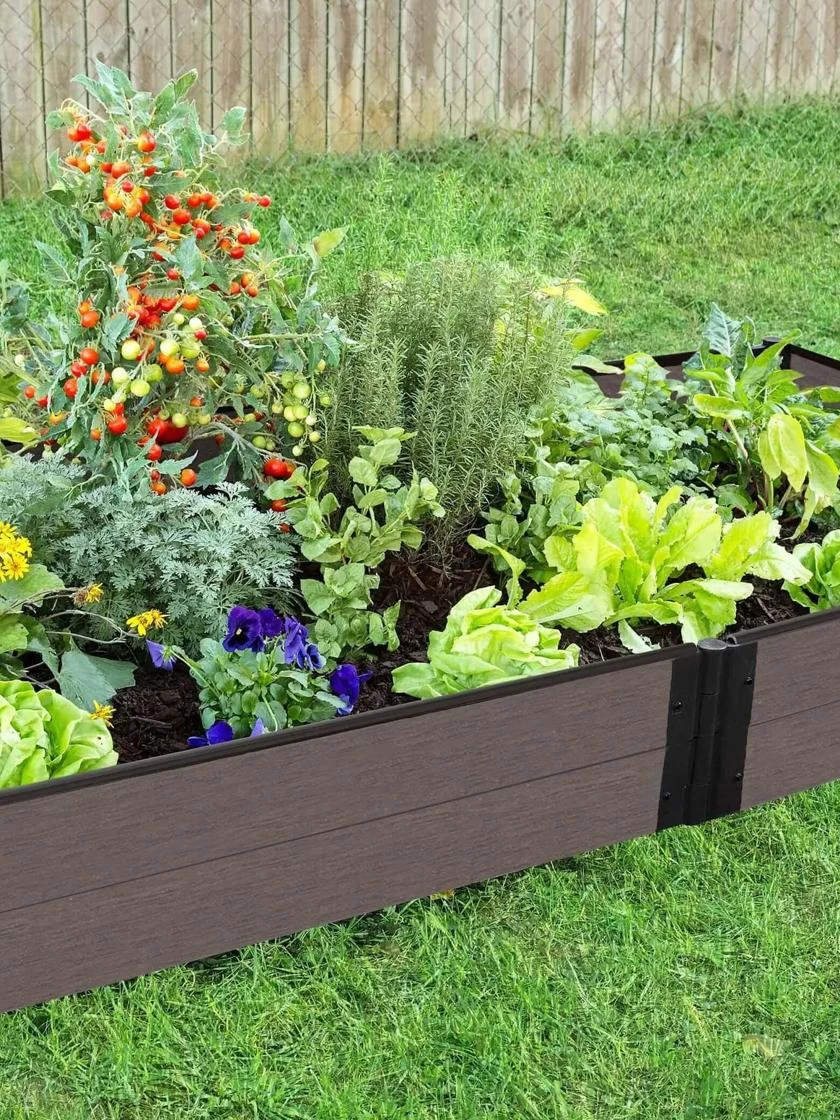 Composite Raised Bed with 1" Boards, 11" Composite Raised Bed With 1" Boards, 11" -Gardene Supply Sales 8599454 01V tif