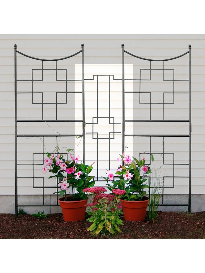 Achla Designs Square-on-Squares Center Link Trellis Achla Designs Square-on-Squares Center Link Trellis -Gardene Supply Sales 8599482 01v