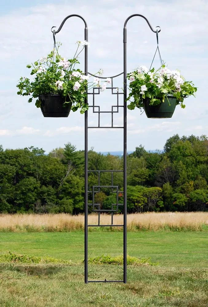 Achla Designs Square-on-Squares Double Pole Trellis Achla Designs Square-on-Squares Double Pole Trellis -Gardene Supply Sales 8599483 01V tif