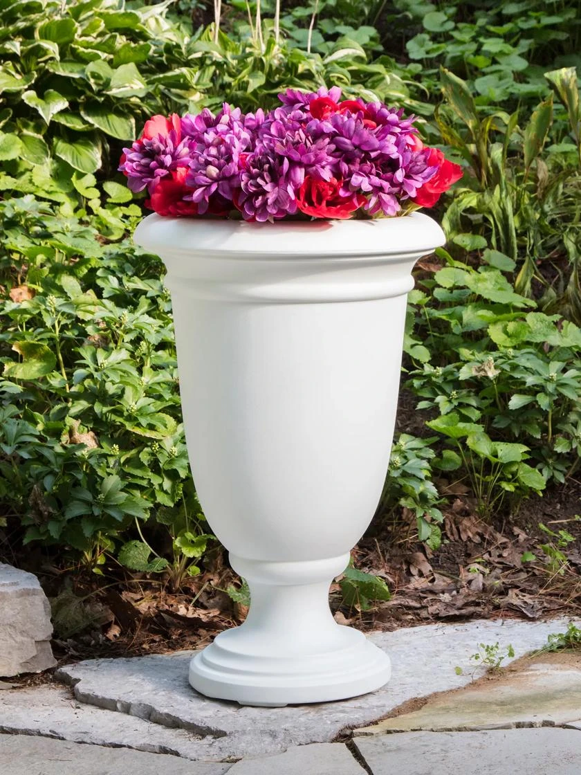 Ellington Self-Watering Urn Planter, 24" Ellington Self-Watering Urn Planter, 24" -Gardene Supply Sales 8600110 12V tif
