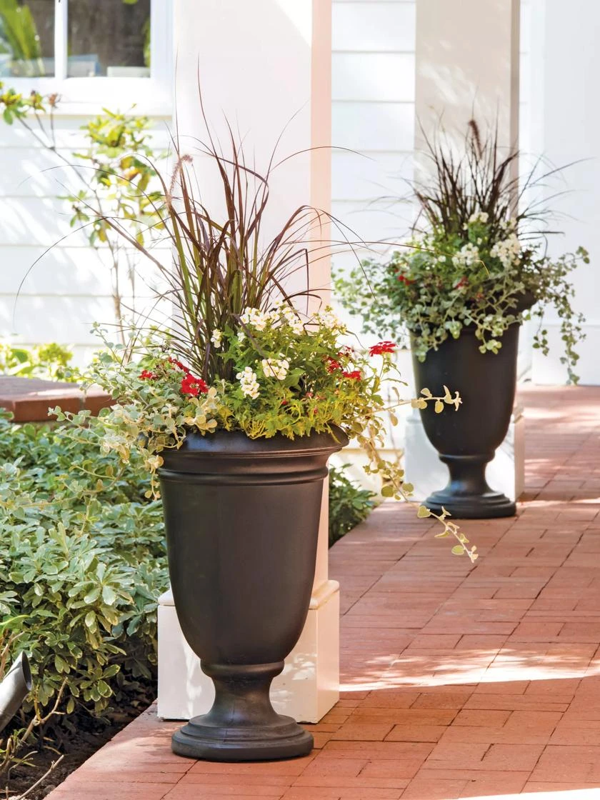 Ellington Self-Watering Urn Planter, 24" Ellington Self-Watering Urn Planter, 24" -Gardene Supply Sales 8600110 19736 tif