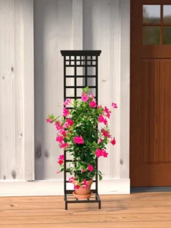 Mission-Style Planter Stand With Trellis -Gardene Supply Sales 8600111 01V tif