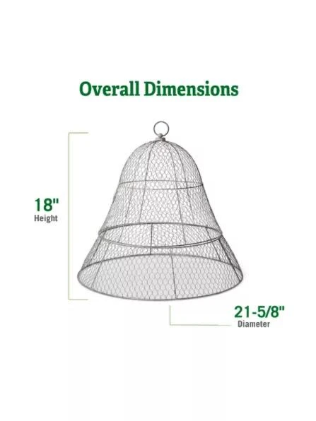 Chicken Wire Cloche with Extension Chicken Wire Cloche With Extension -Gardene Supply Sales 8600116 dimensions