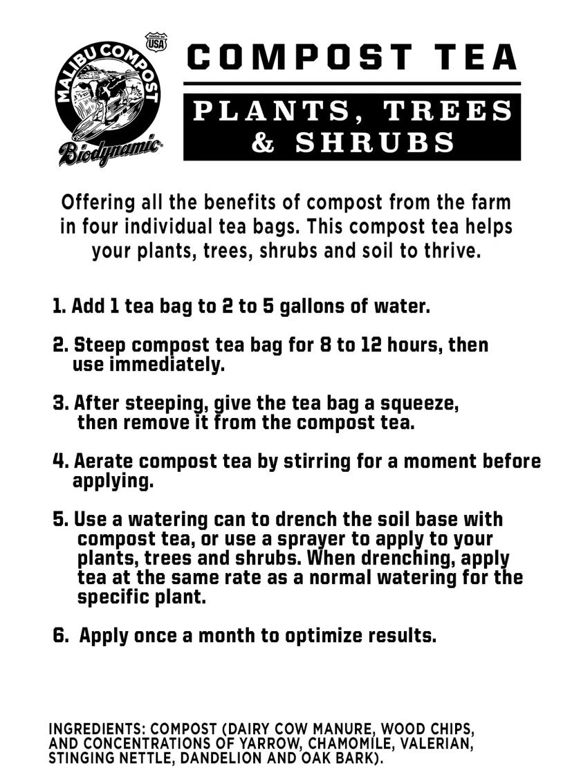 Malibu Compost Tea for Plants, Trees & Shrubs Malibu Compost Tea For Plants, Trees & Shrubs -Gardene Supply Sales 8600163 02V