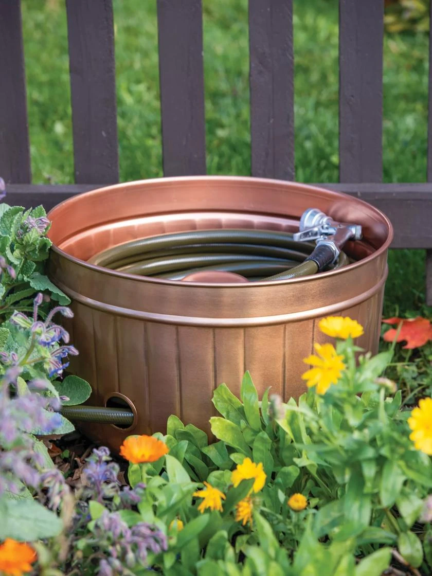 Classic Copper Hose Pot Classic Copper Hose Pot -Gardene Supply Sales 8600238 0057