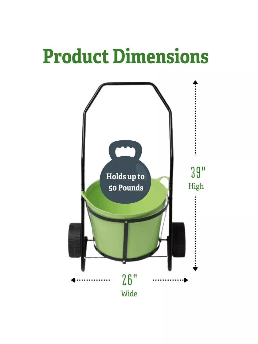 Garden Clean-up Cart with Tubtrug Garden Clean-up Cart With Tubtrug -Gardene Supply Sales 8600331 1