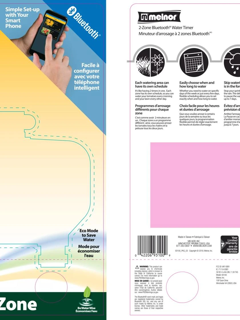 Bluetooth Water Timer, 2-Zone Bluetooth Water Timer, 2-Zone -Gardene Supply Sales 8608803 02V tif